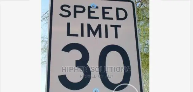 Speed Control Aluminium Sign BY HIPHEN SOLUTIONS LTD