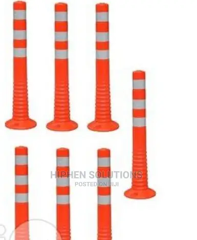 Surface Mount Delineator Reflective Warning Post - 7 Pieces By Hsl