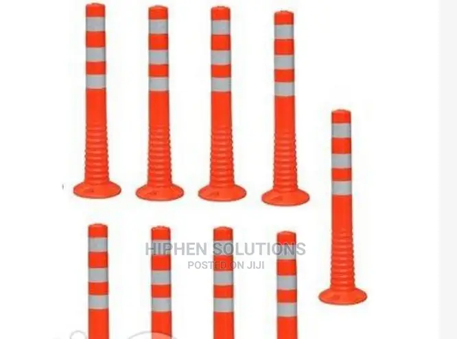Surface Mount Delineator Reflective Warning Post - 9 Pieces By Hsl