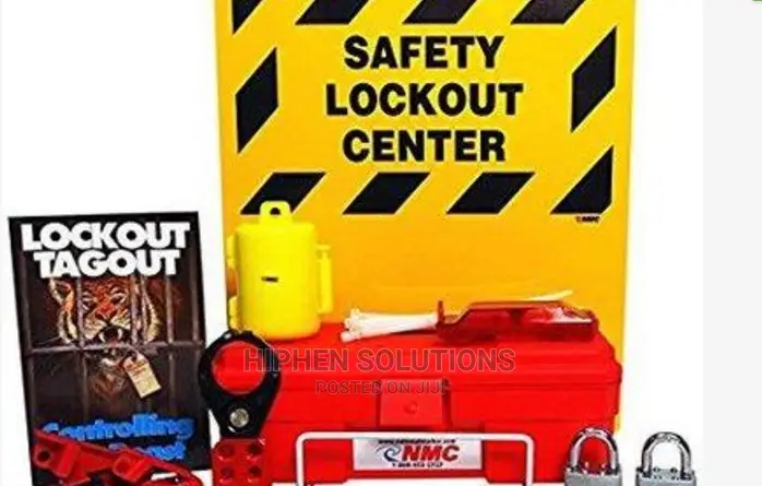 11 Piece Electrical Lock Out & Tagout Loto Safety Center Kit By Hip