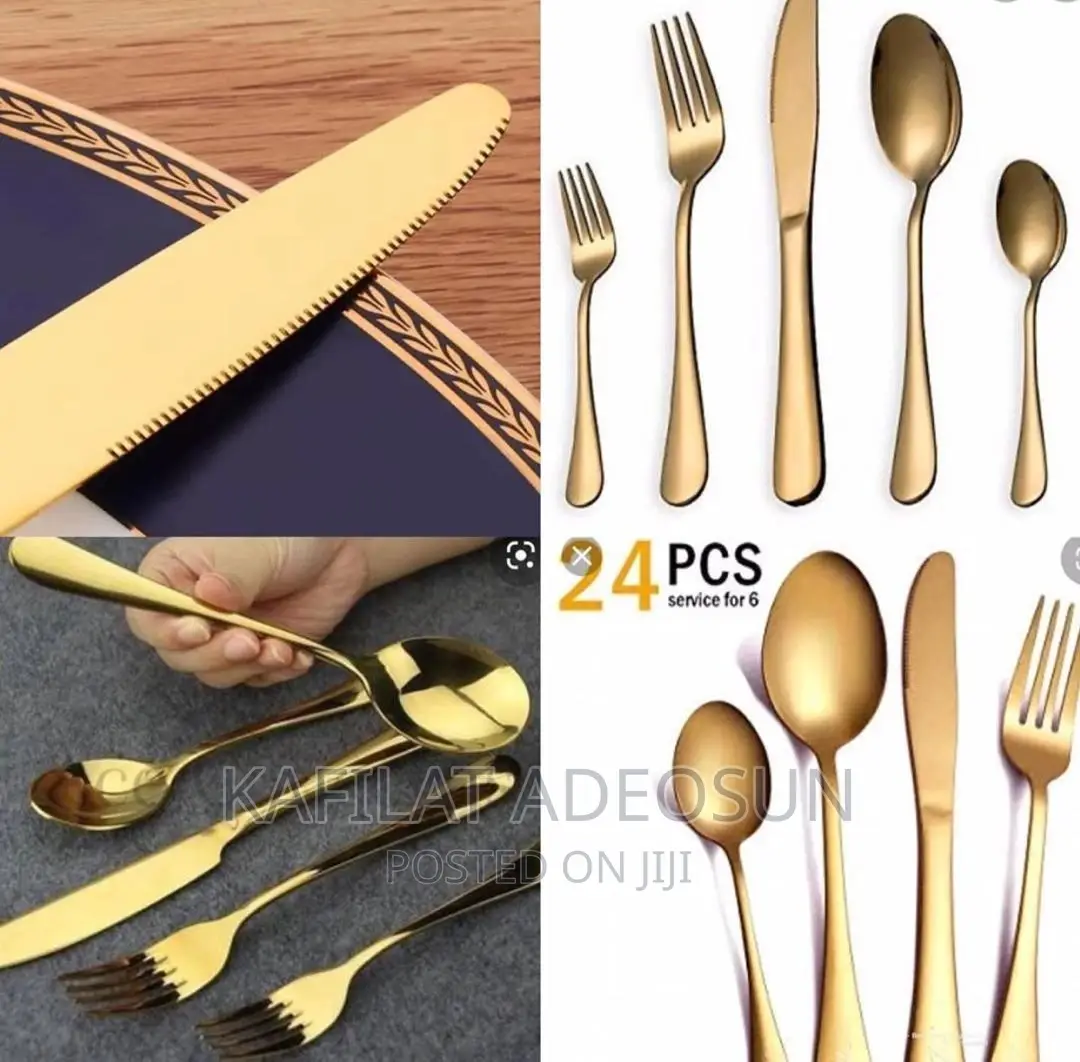 Excecutive Gold Cutleries 12pcs