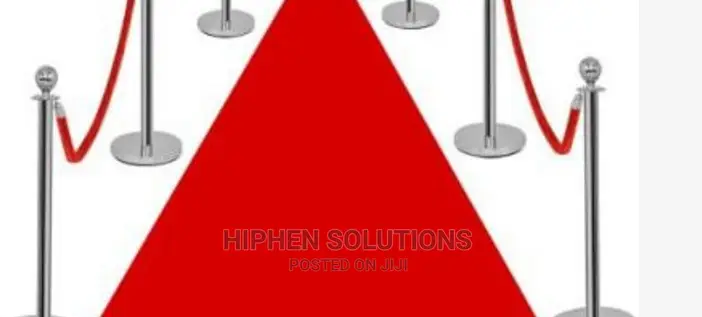 Rope Type Sanchion Queue Barrier Post 6 Poles By Hiphen Sl