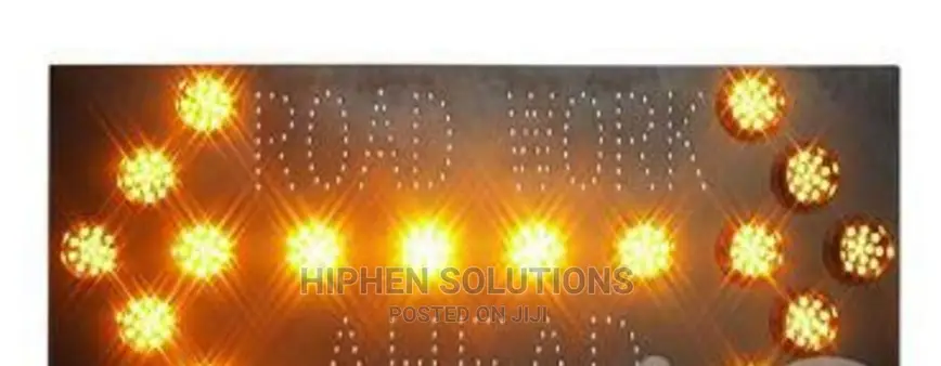 Road Works Guide Sign Solar Traffic Signal By Hs