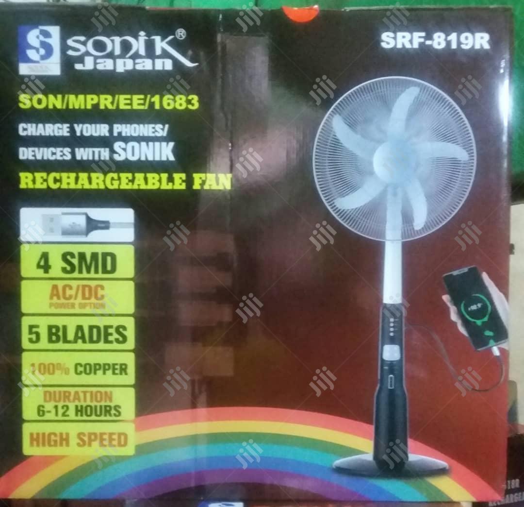 18" Sonik Rechegeable Fan
