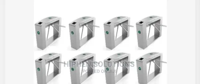 8 Set Waist High Tripod Access Control Turnstile BY HIPHEN SOLUTIONS