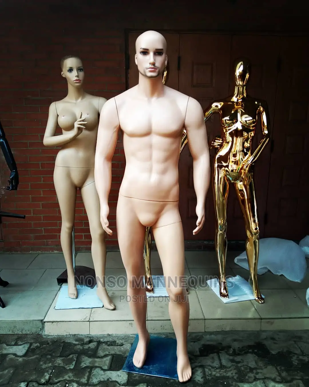 Plastic Male Mannequin With 6 Packs