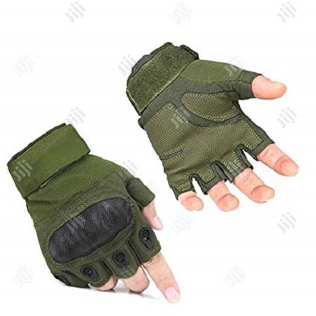Outdoor Hiking Hunting Climbing Cycling Riding, Half Finger Glove