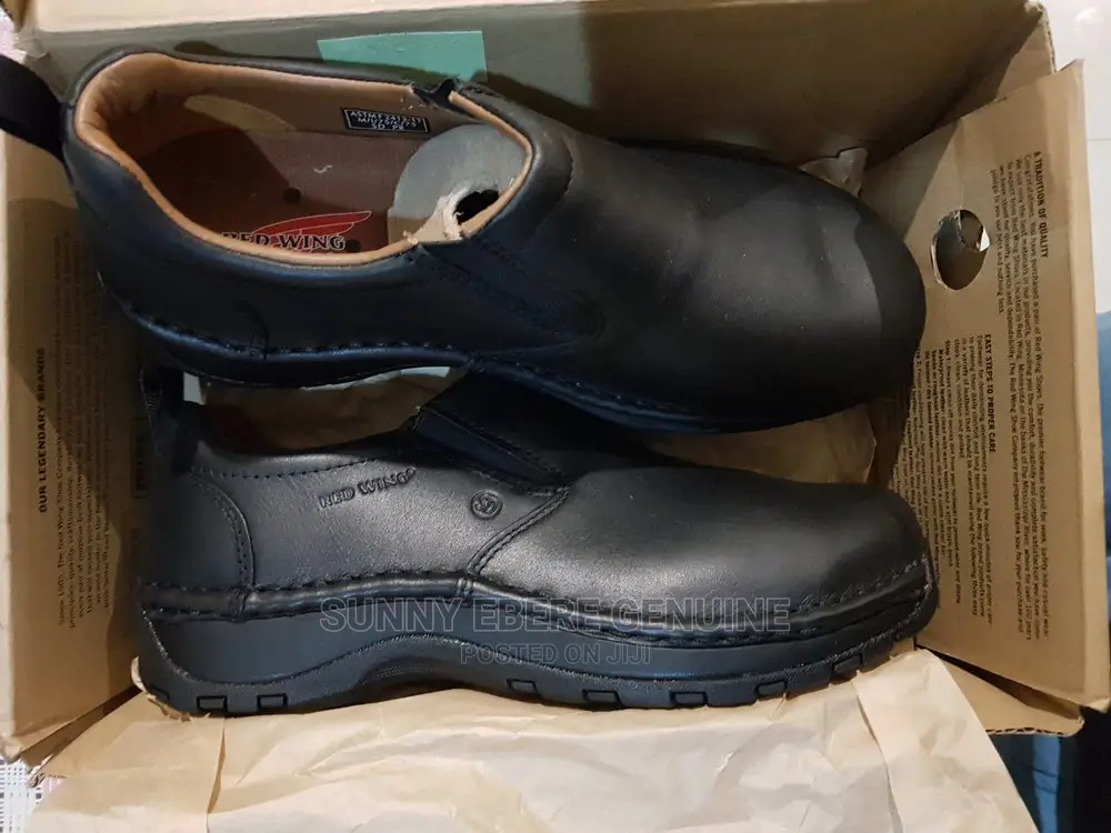 Red Wing Men 8" Inch Safety Boot Brown Leather Steel Toe
