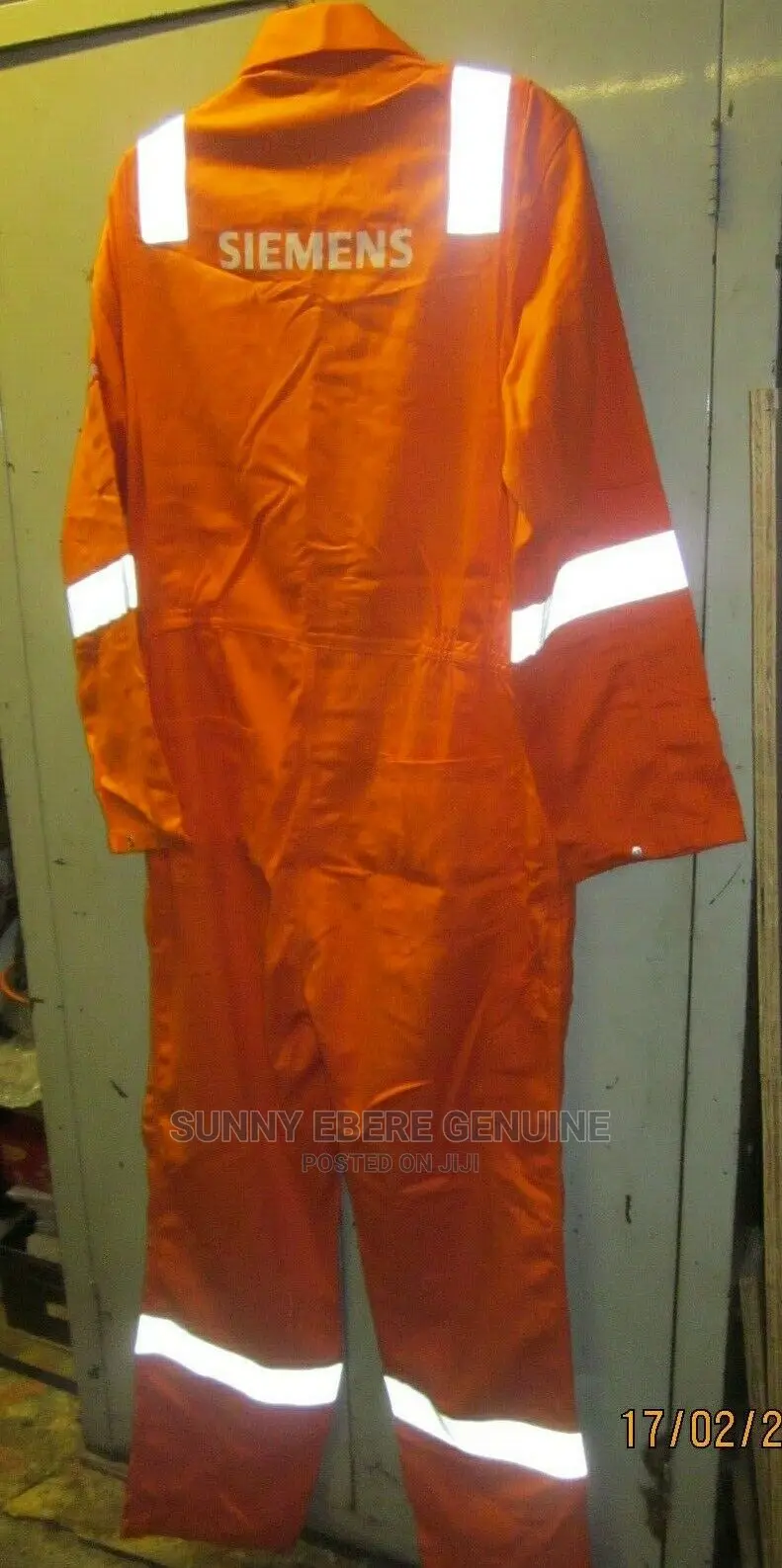 Dickies Coverall Stored Unused Size 42 Reg.Orange.Zip Fastener.