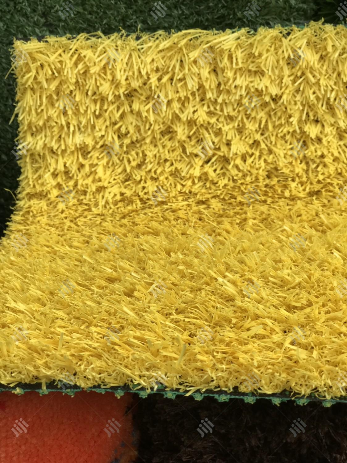 Yellow 40mm Artificial Green Grass for Kids Olaygr