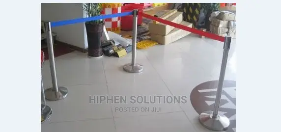 Durable Steel Barrier Stand BY HIPHEN SOLUTIONS LTD