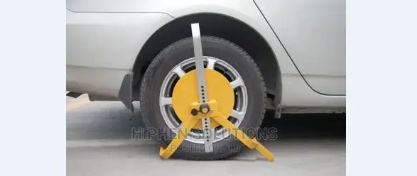 Hand-operated Stainless Steel Wheel Lock BY HIPHEN SOLUTIONS LTD