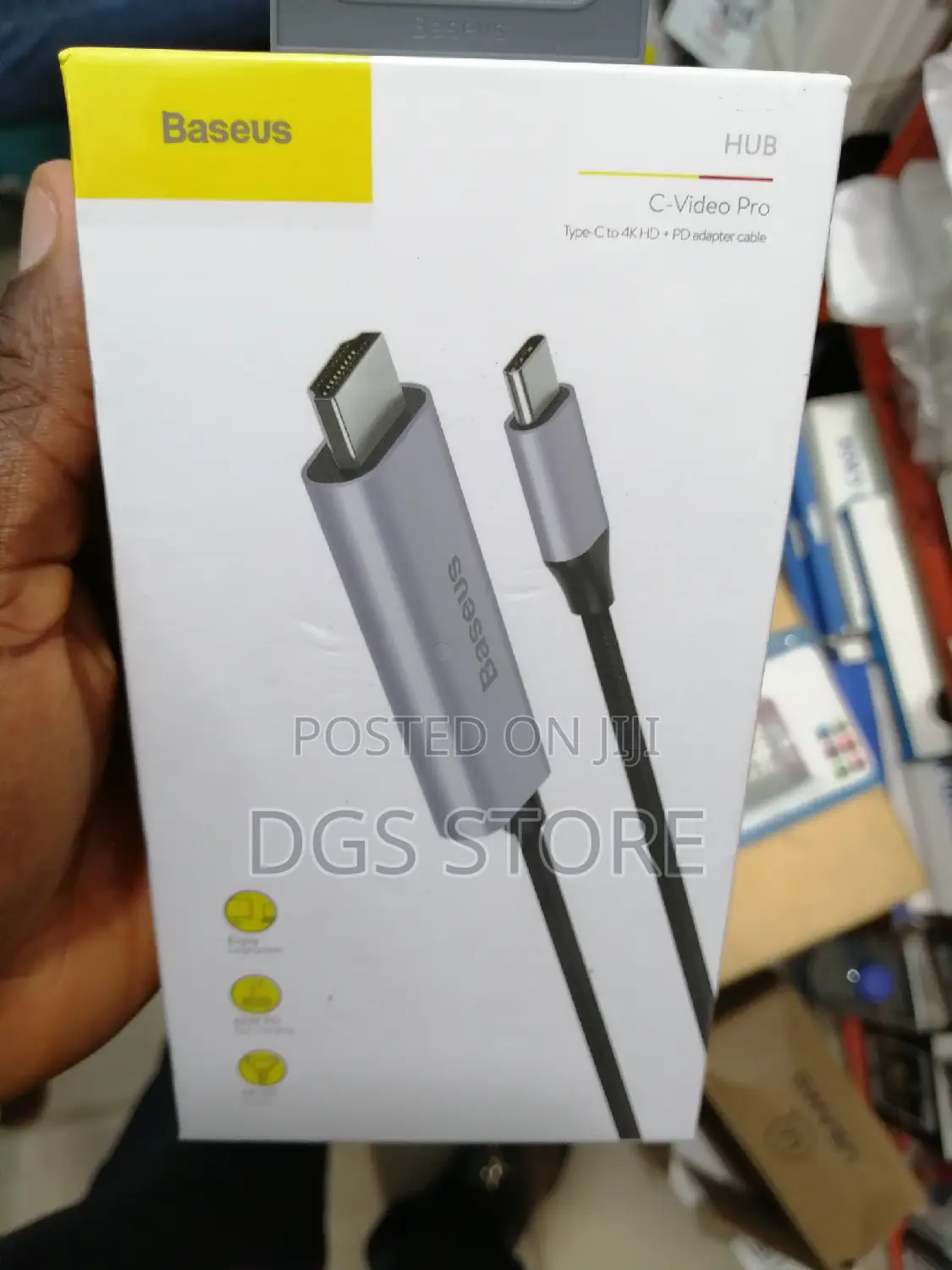 Baseus C-Video Pro Hub Type C to HD+PD Adapter Cable