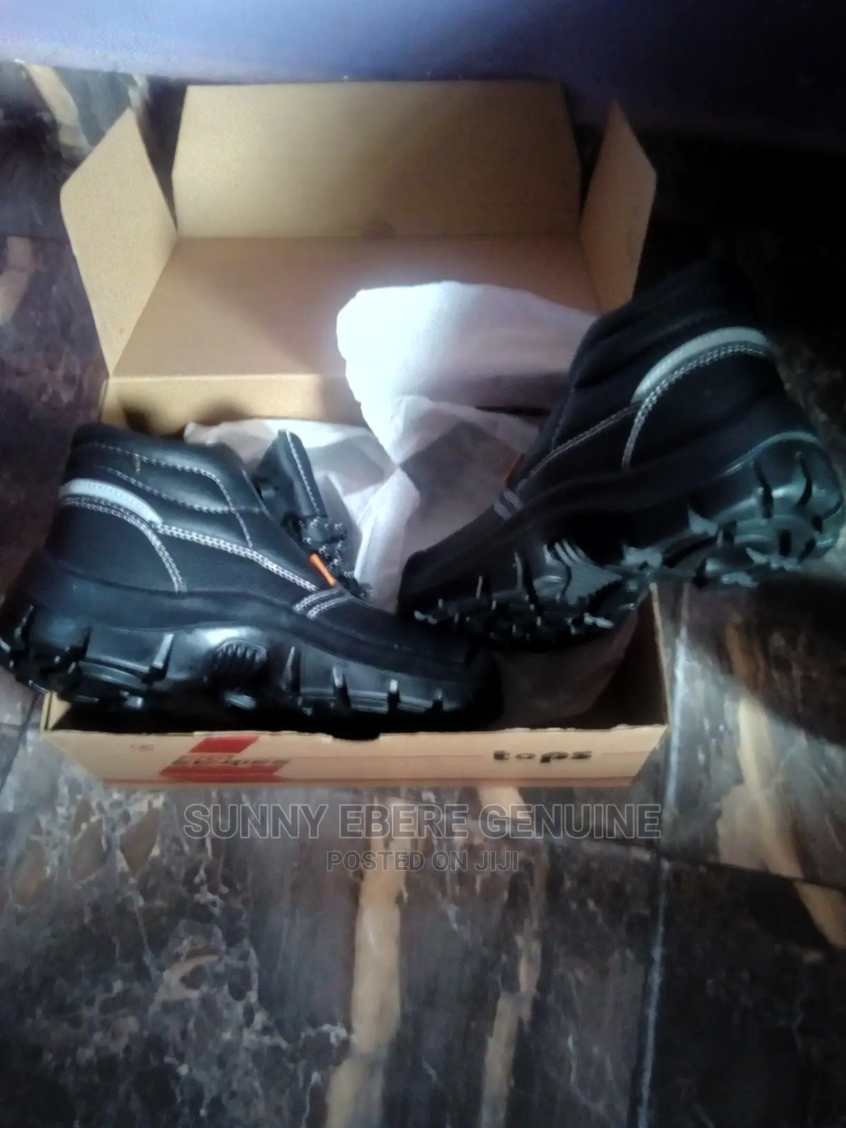 Rugged and Smart Safety Boots Genuine Leather