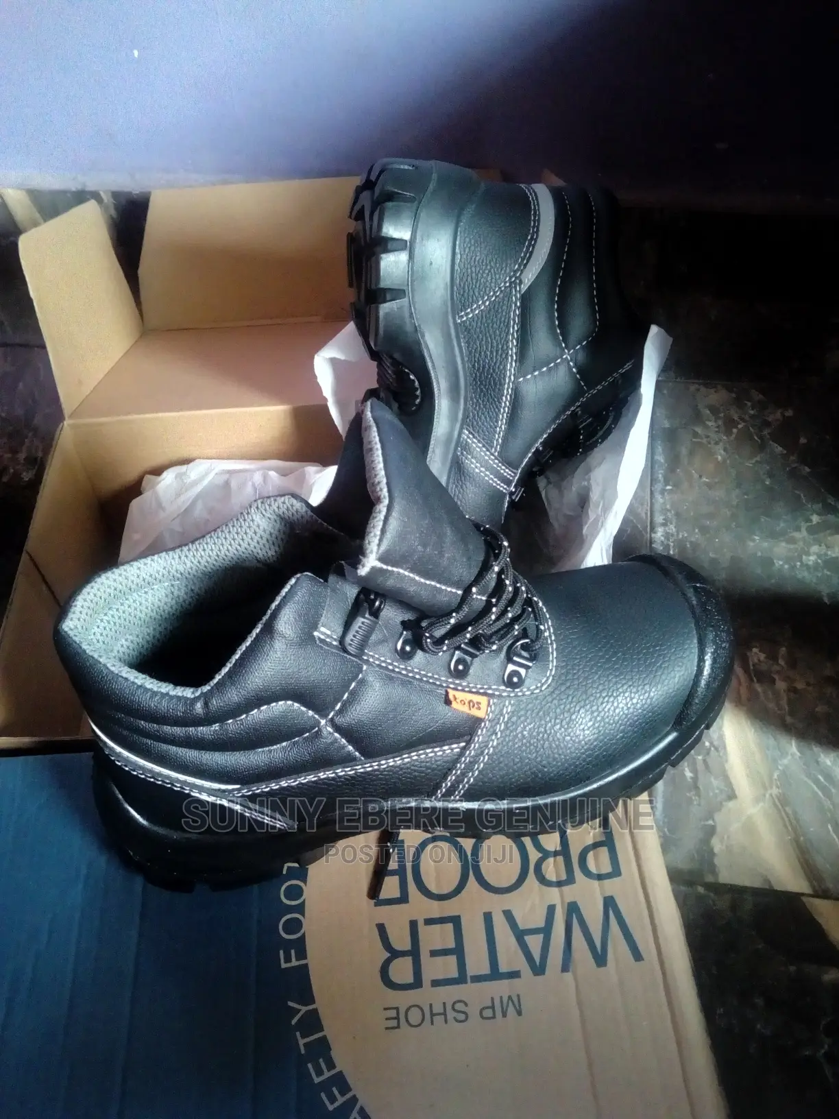 Rugged and Smart Safety Boots Genuine Leather