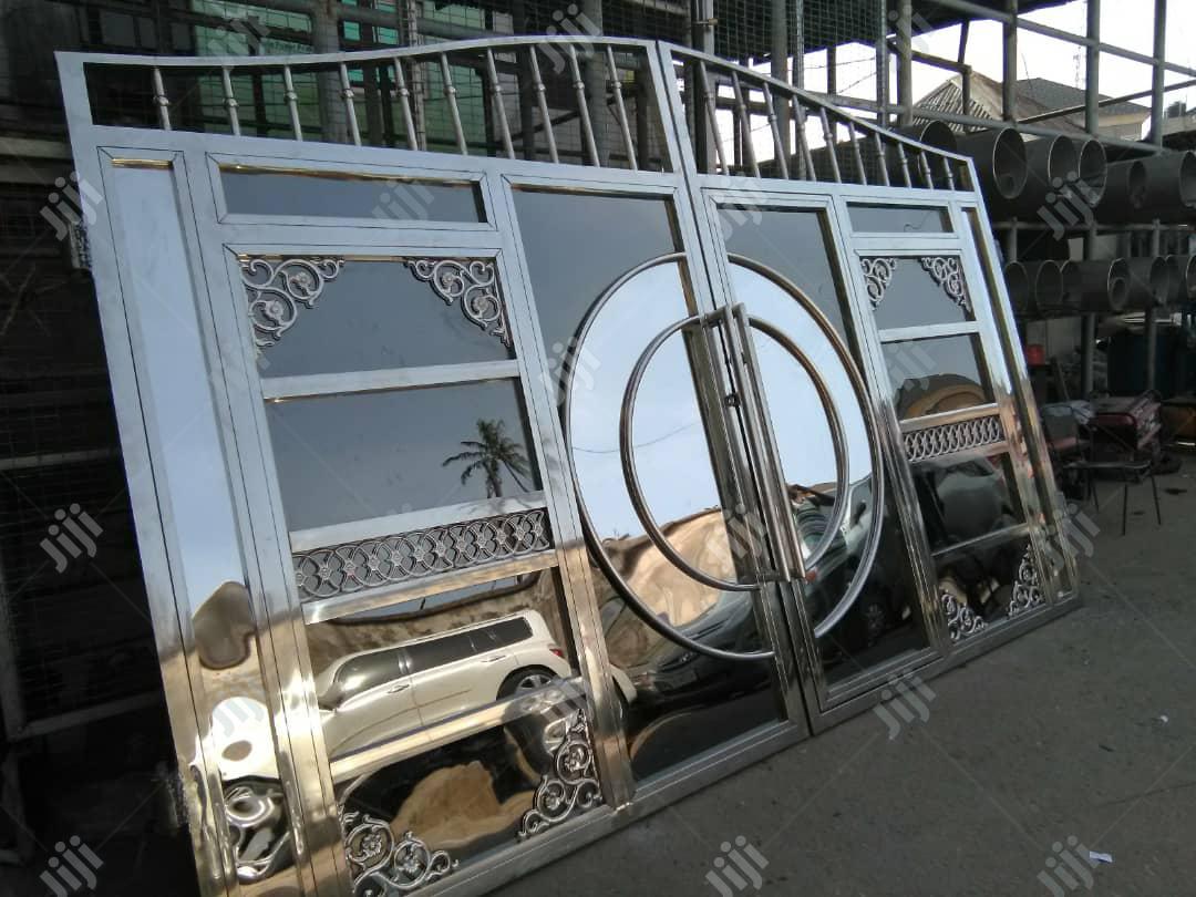 12 Feet Stainless Steel Swing Gate (Harmony)