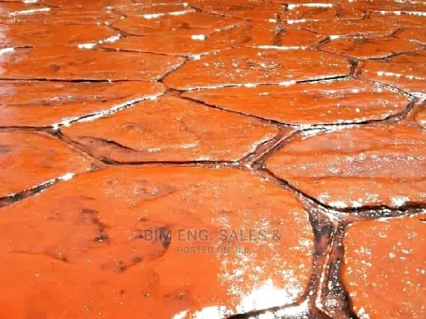 Polish ,Random Stone , Stamp Concrete Floor, Stamping.