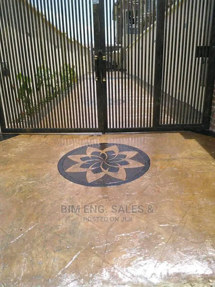 Polish ,Random Stone , Stamp Concrete Floor, Stamping.