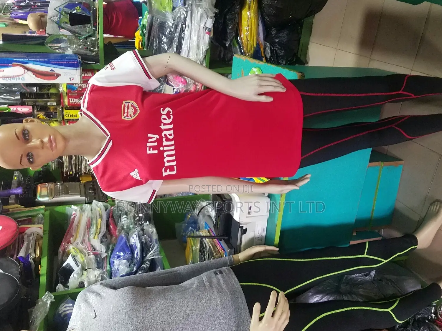 Ladies Female Arsenal Jersey With Leggings Down