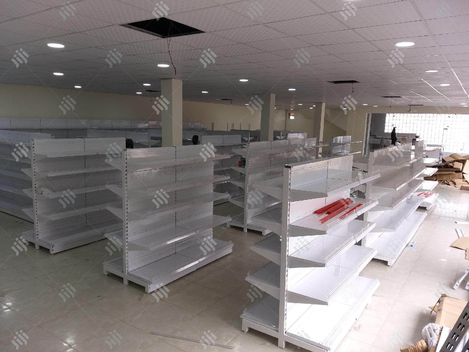 Double Sided Supermarket Shelf
