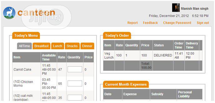 Canteen Management System By Teso Tech