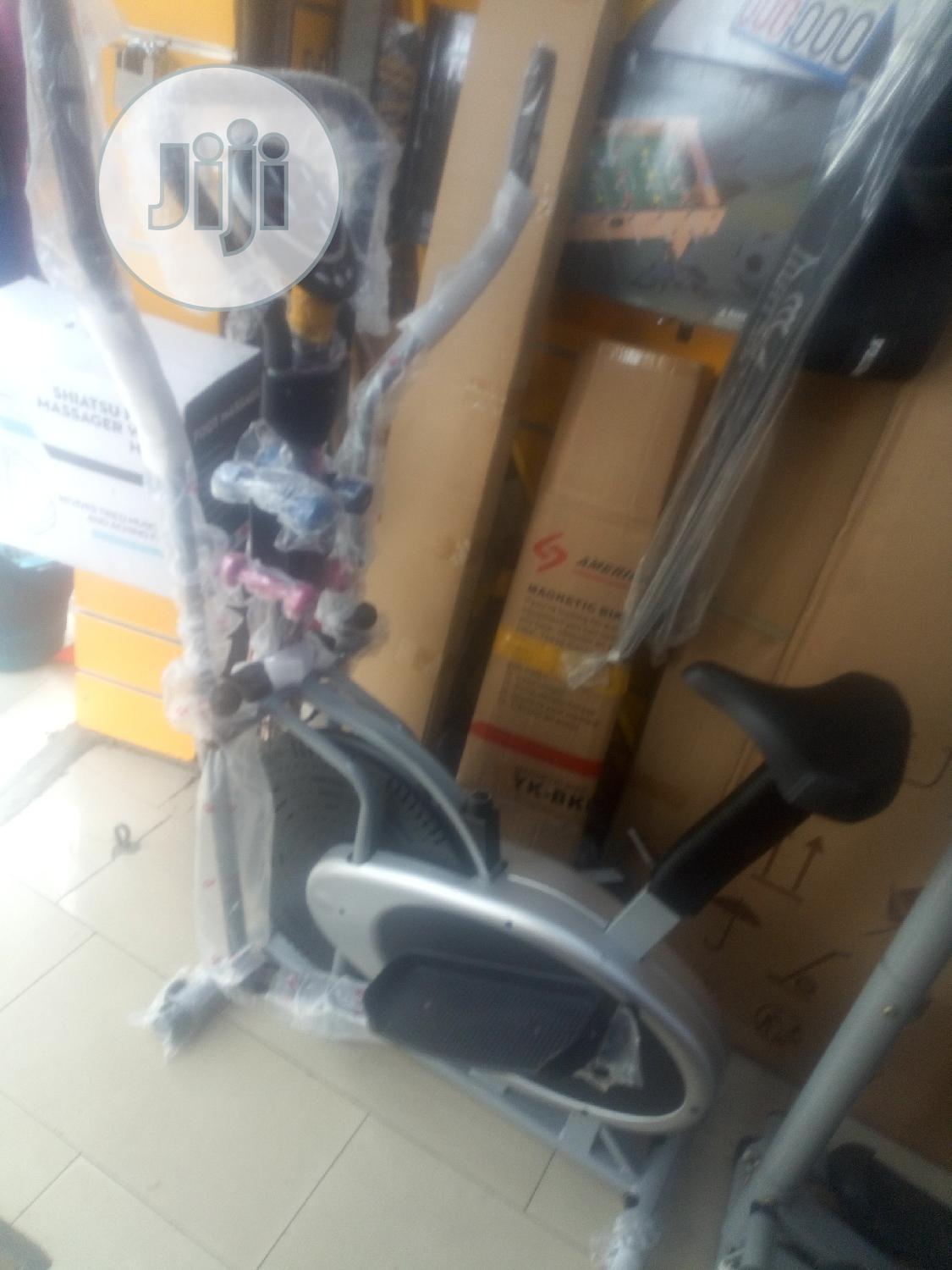American Fitness Orbitrack Bike 4 Handle With Dumbell