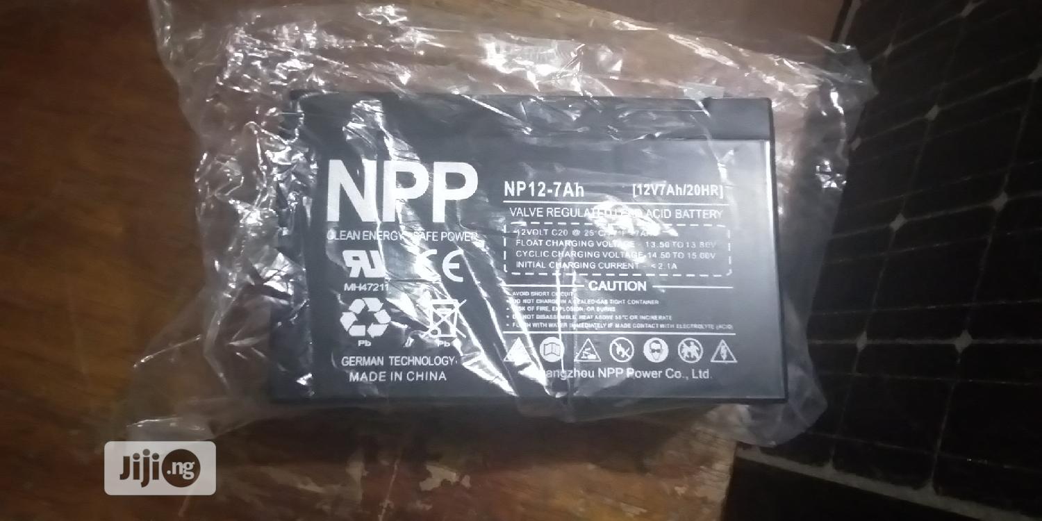 NPP Battery 12v7ah