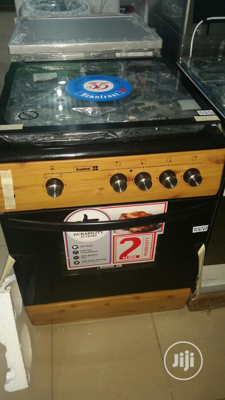 Scanfrost Cooker 3gas 1electric 60by60cm