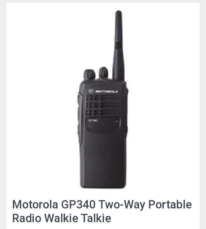 Motorola GP340 Walkie Talkie.