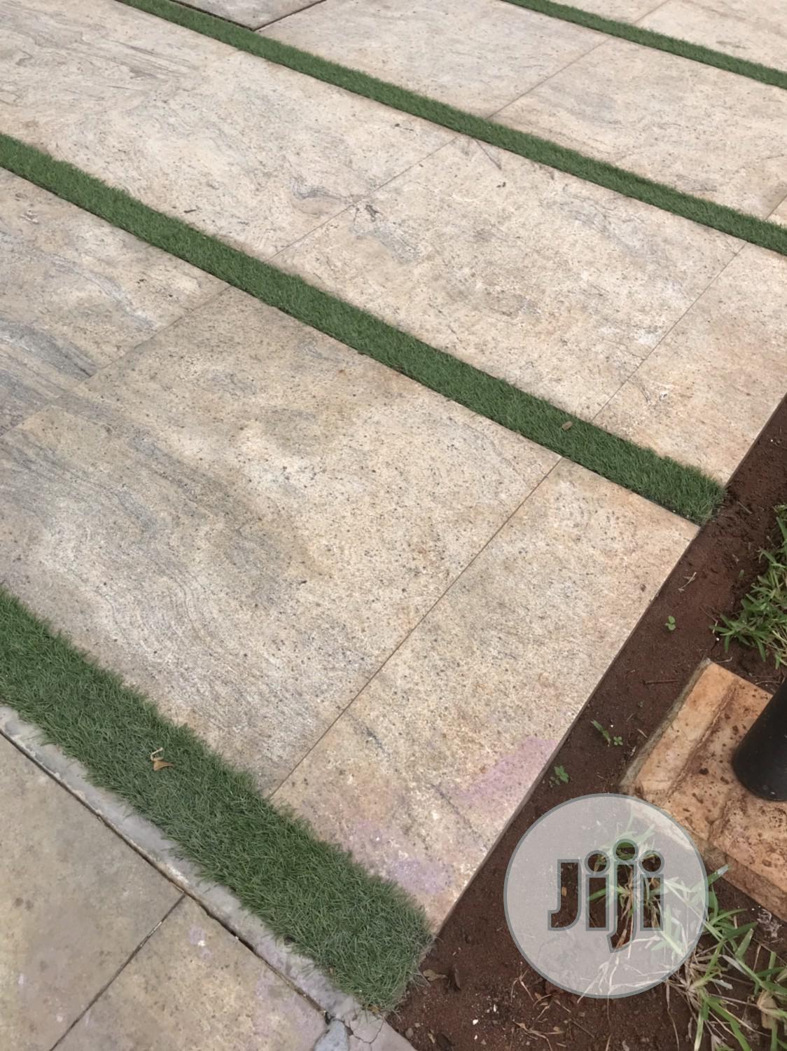 Spot Our Stripes Design Grass Rugs On Car Parks