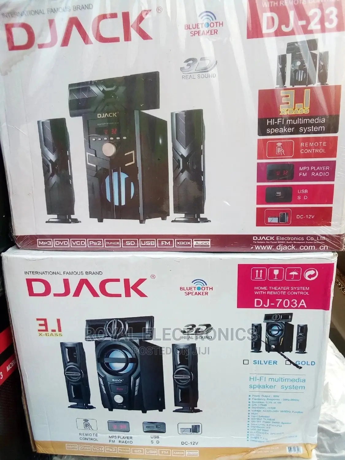 D JACK Hometheater With Blutooth,Usb,Memorycard,Fm Radio
