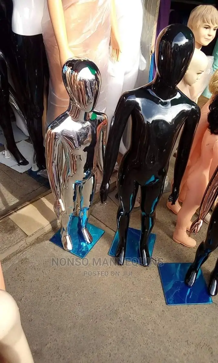 Kid Gold Silver Chrome Children Clothes Display Mannequin