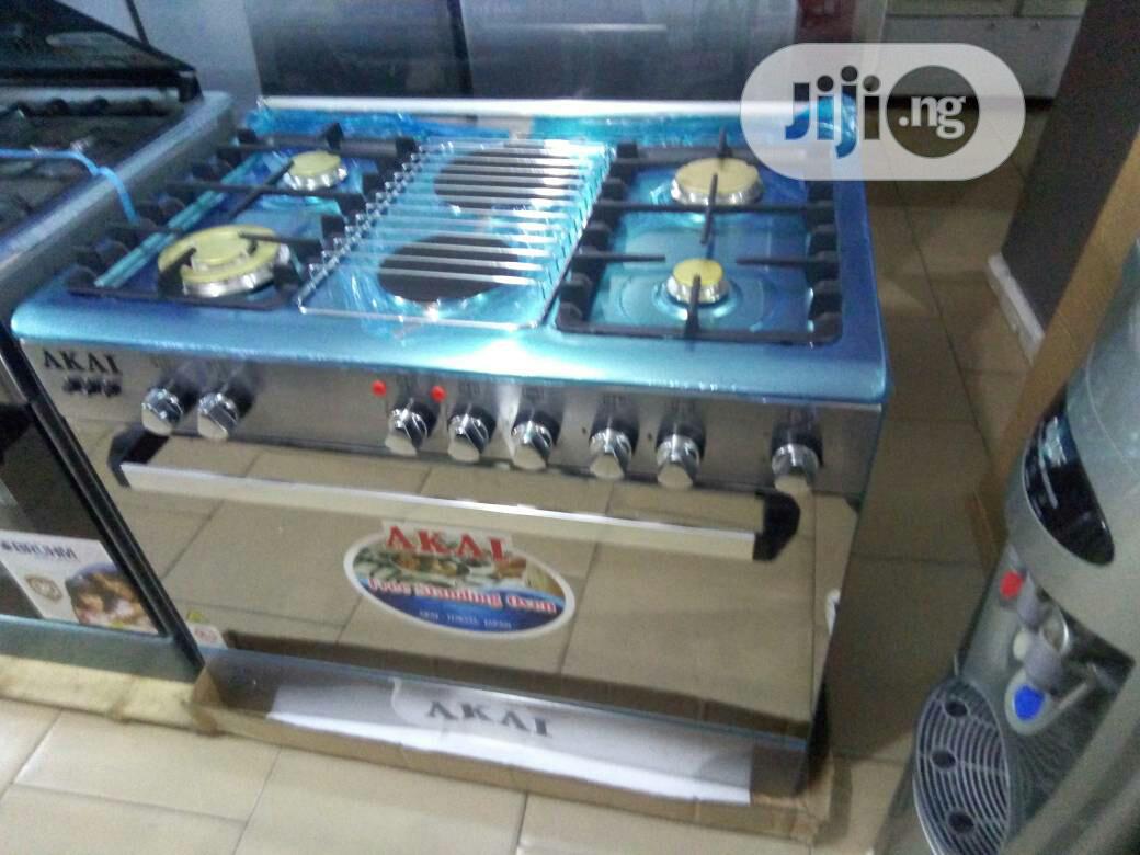AKAI GAS COOKER ( 4gas / 2electric Burner )