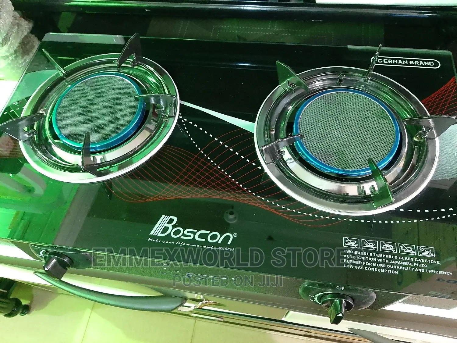 Boscon Infra Red Table Gas Cooker 2 Burner
