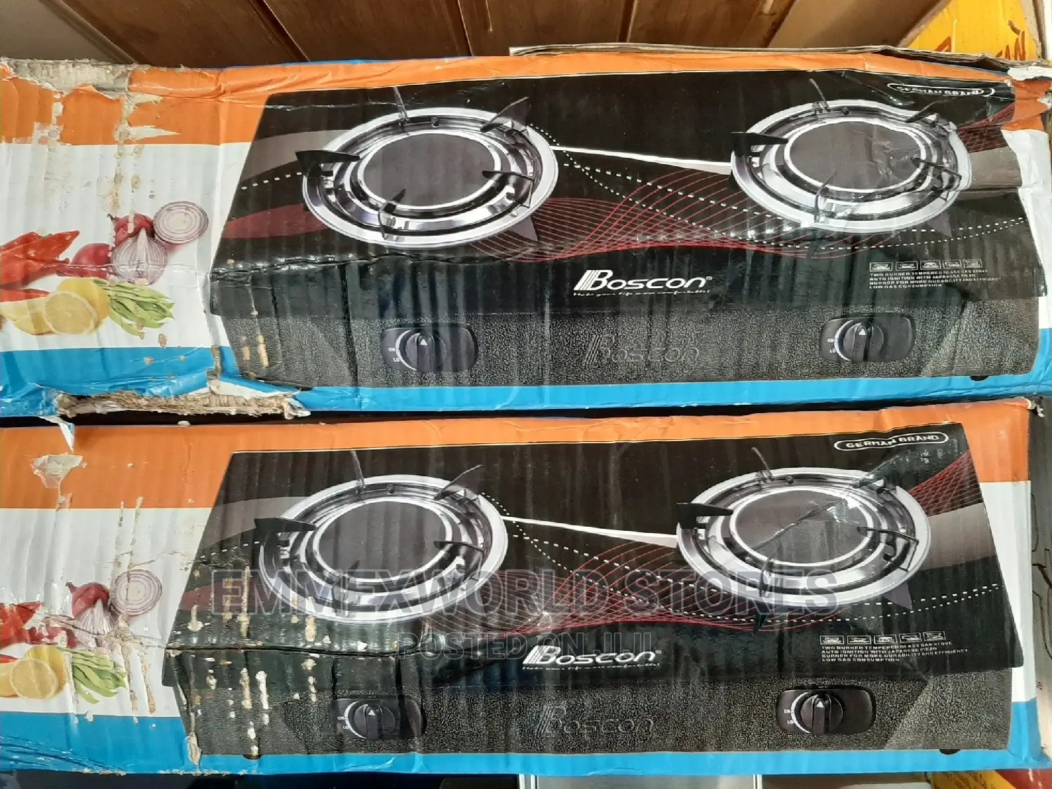 Boscon Infra Red Table Gas Cooker 2 Burner