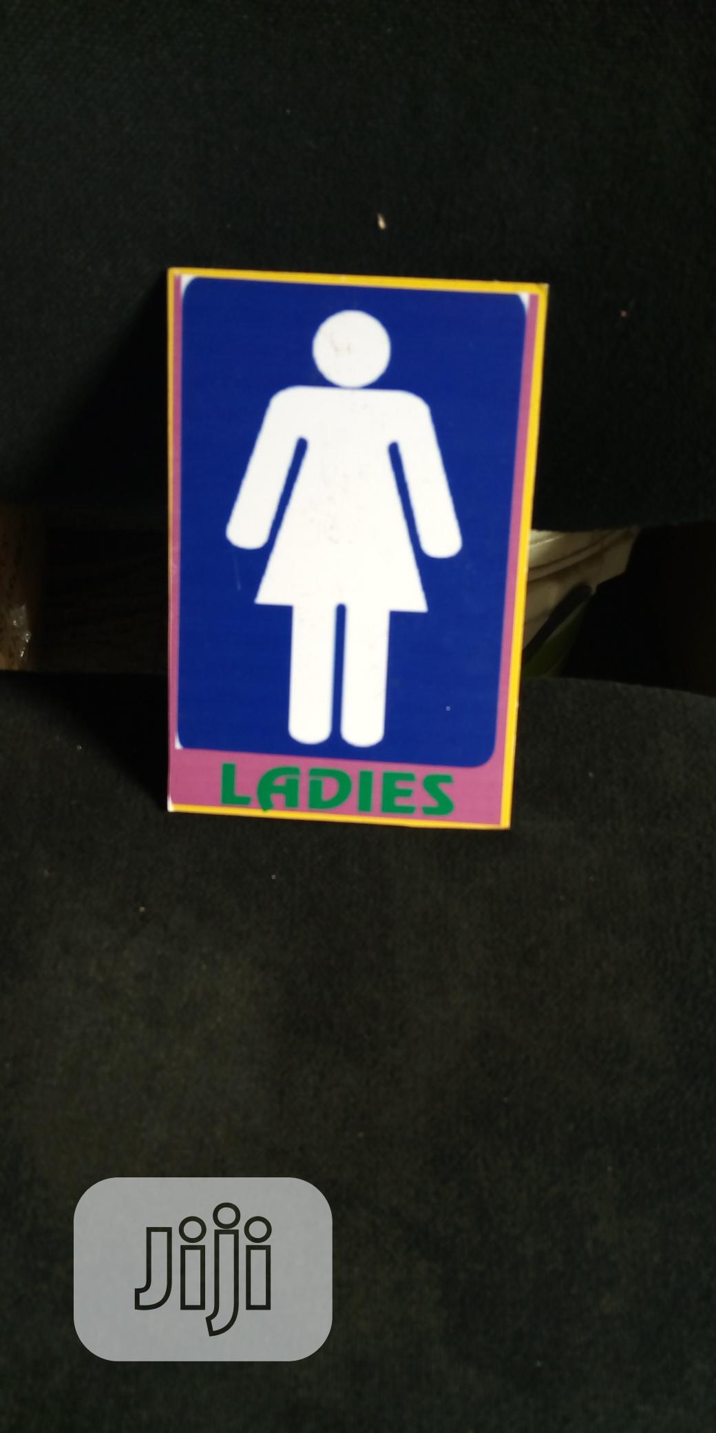 Ladies Toilet Signage