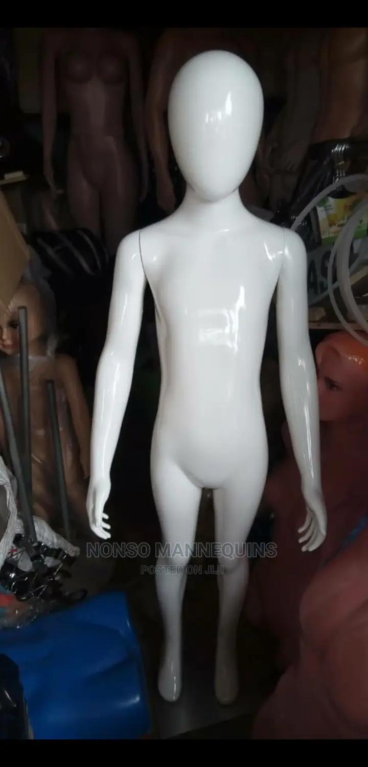 Unisex Children Glossy White Dipslay Mannequinsss