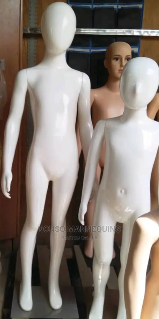 Unisex Children Glossy White Dipslay Mannequinsss