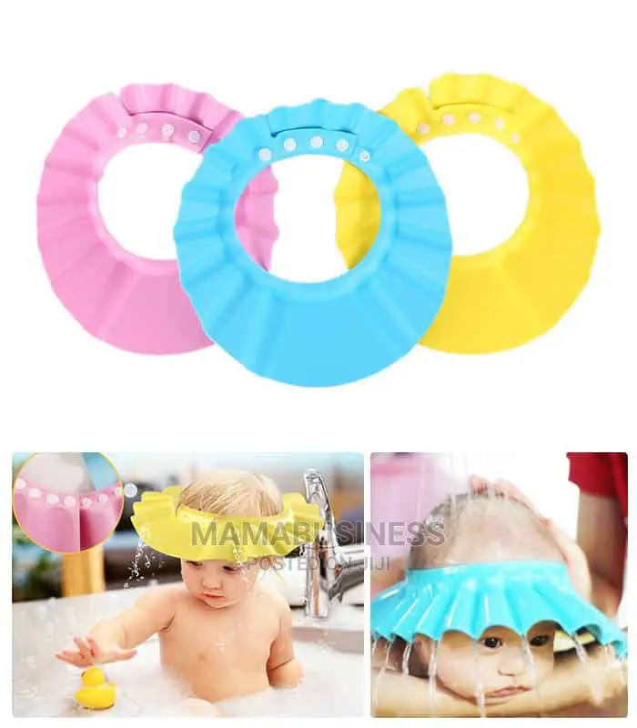 Adjustable Kids And Baby Shower Cap - Yellow