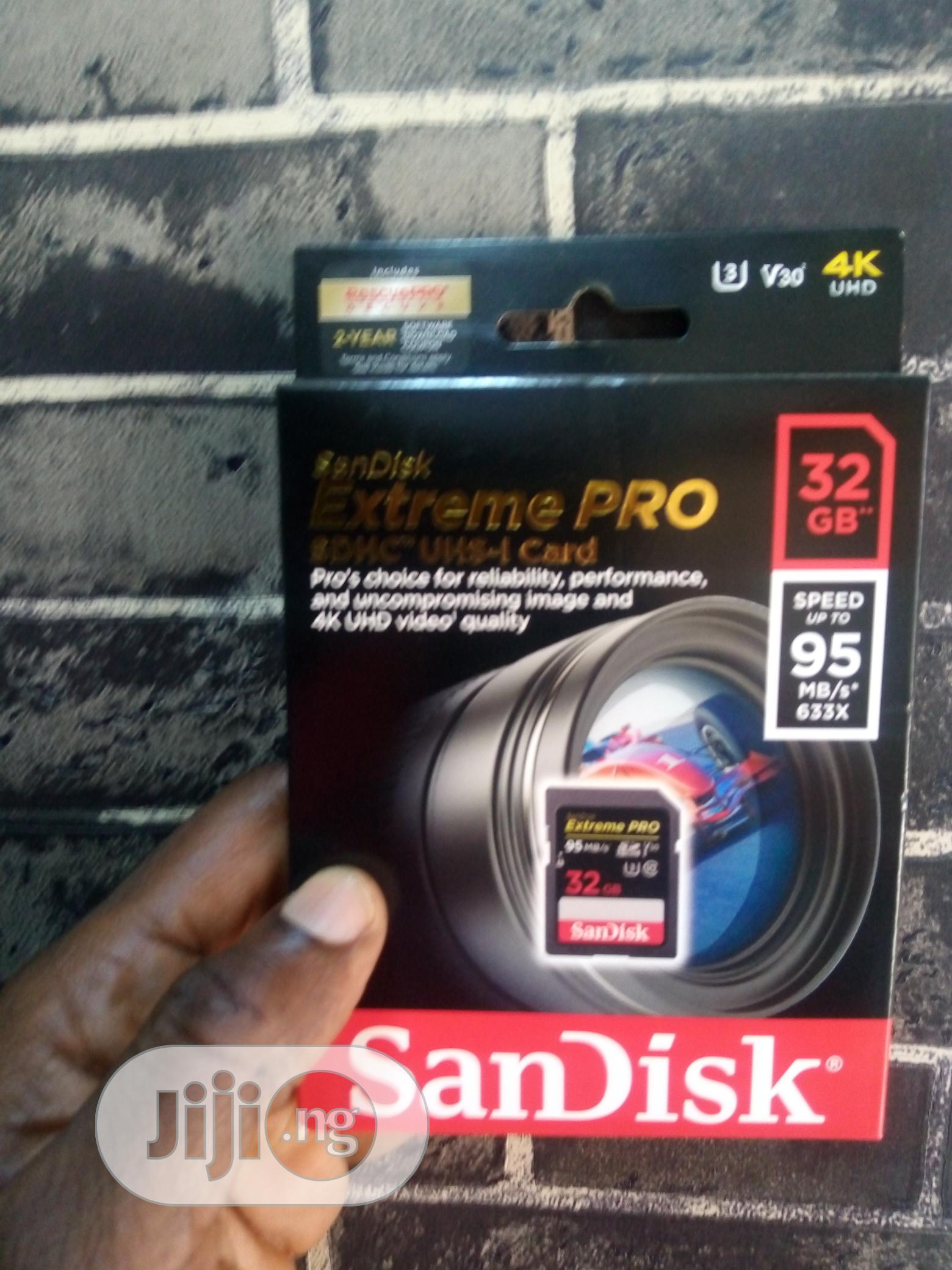Extreme Pro SDHC Uhs Sandisk Sd 32gb 95mb/S 633x