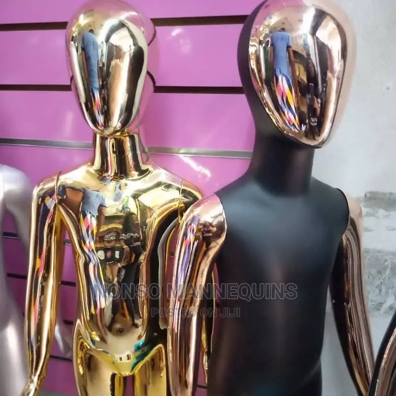 High End Unisex Kid Chrome Mannequins Display