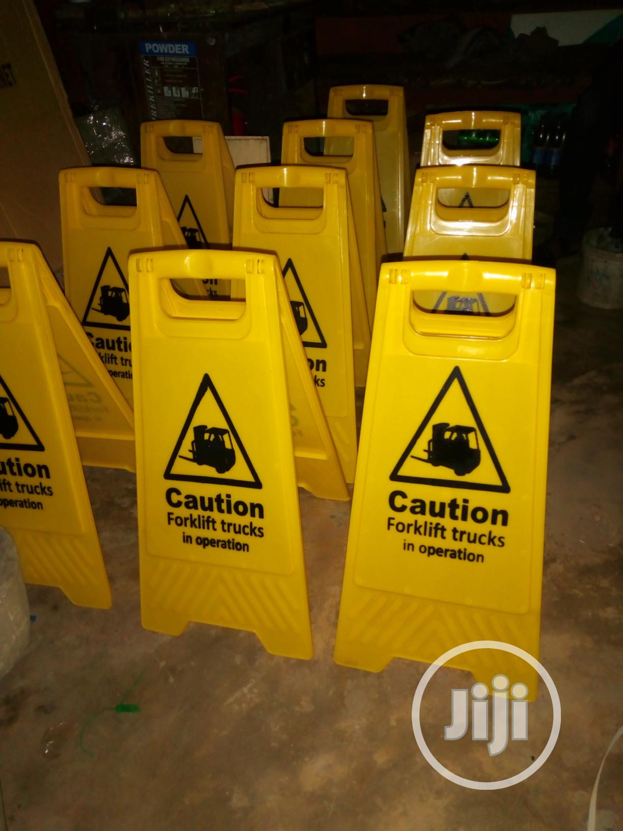 Forklift in Operation Sign.