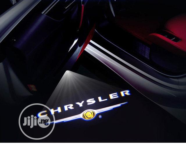 2x Car Door Logo Ghost Shadow Lights Chrysler