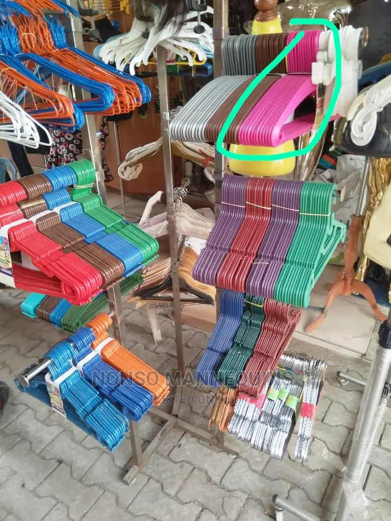 Plastic Clothes Hanger.