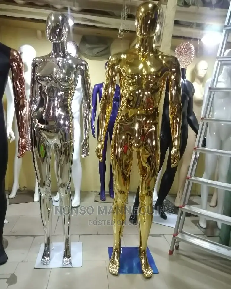 Standard Gold Chrome and White Luxury Mannequins