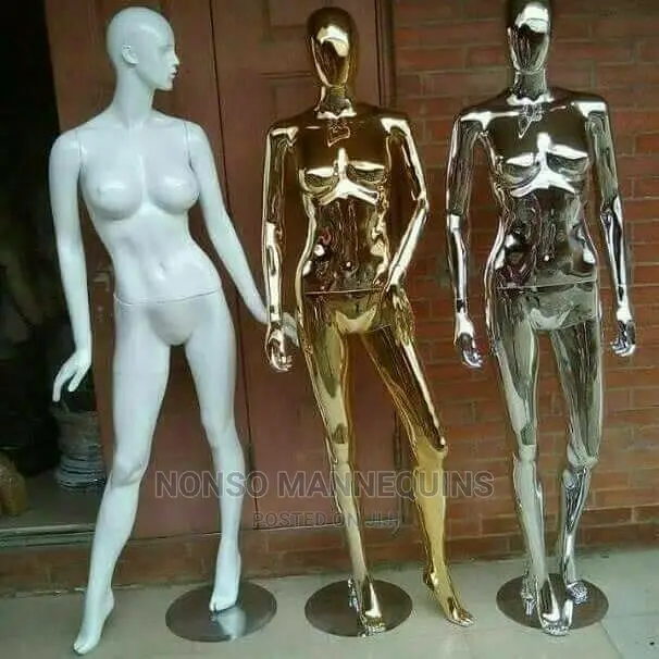 Standard Gold Chrome and White Luxury Mannequins