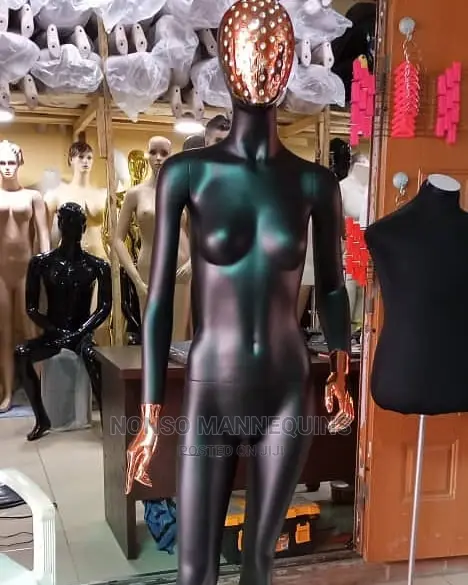 Black Rose Gold Full Body Female Mannequin