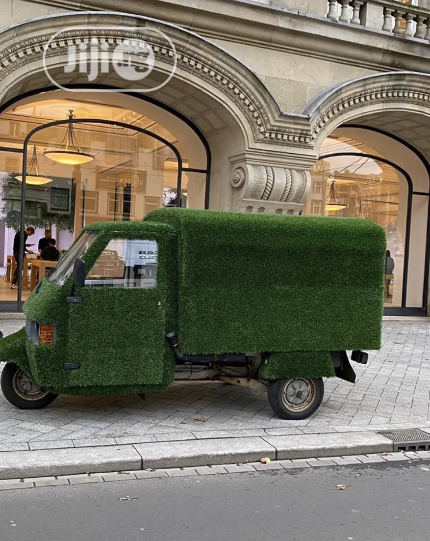 We Cover Cars With Grass Rugs