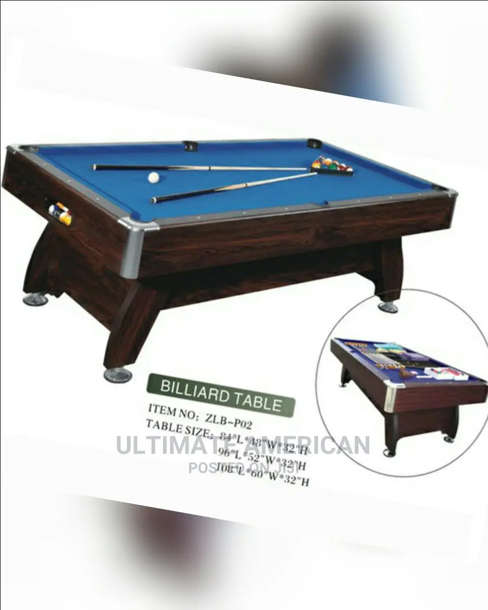 New American Stricker Butterfly Snooker Board 8fit by 4fit