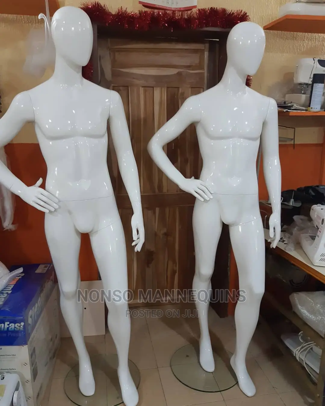 Male White Glossy Mannequins